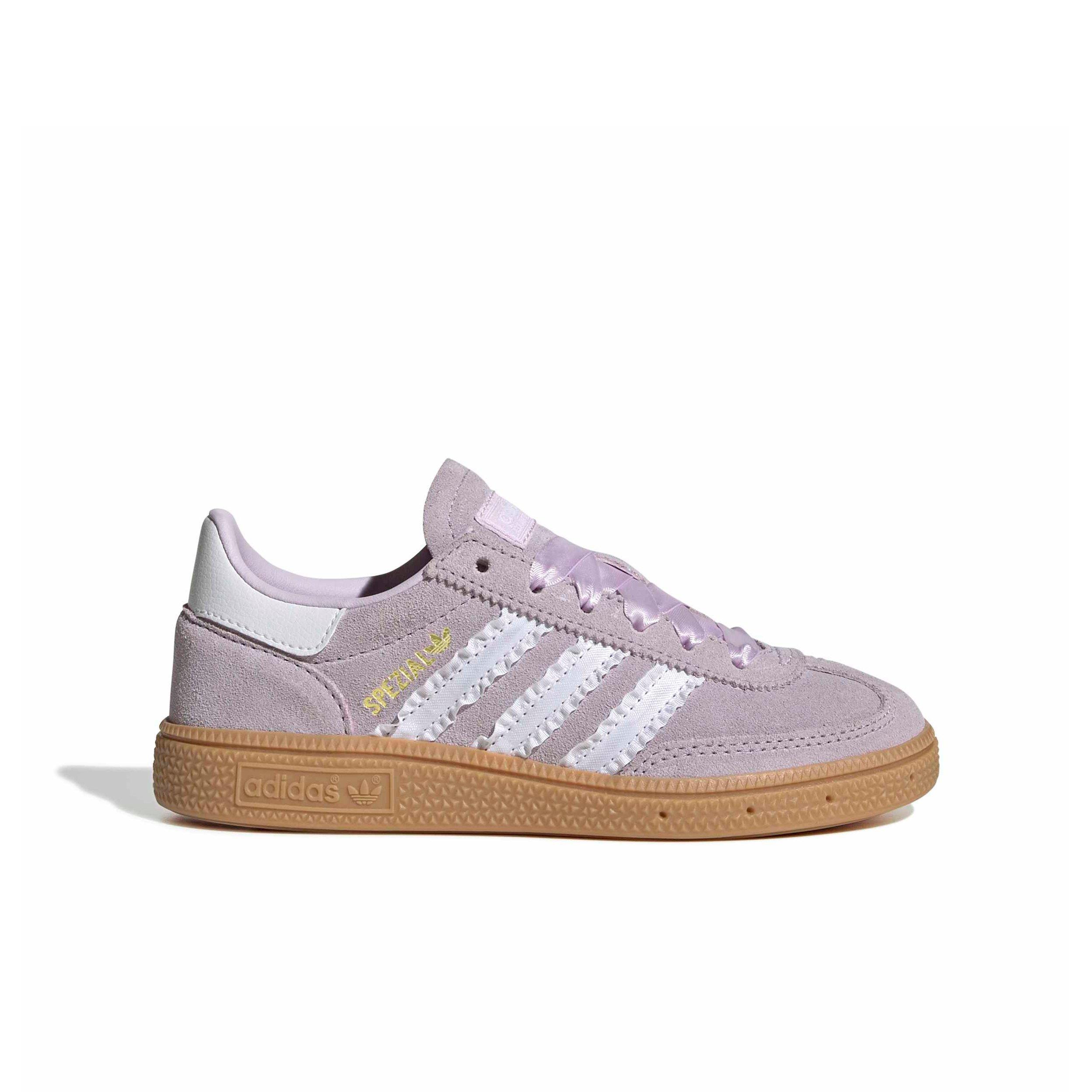 adidas Originals Handball Spezial "Ice Lavender/Ftwr White/Gum 3" Preschool Girls' Shoe - LAVENDER/WHITE/GUM